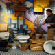 The history of toilets on display at the Plumbing Museum in Watertown, Mass.